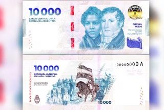Ya circulan los nuevos billetes de 10.000 pesos. Estas son las medidas de seguridad