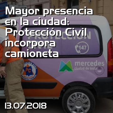 Mayor presencia en la ciudad: Protección Civil incorpora camioneta