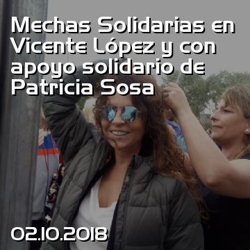 Mechas Solidarias en Vicente López y con apoyo solidario de Patricia Sosa