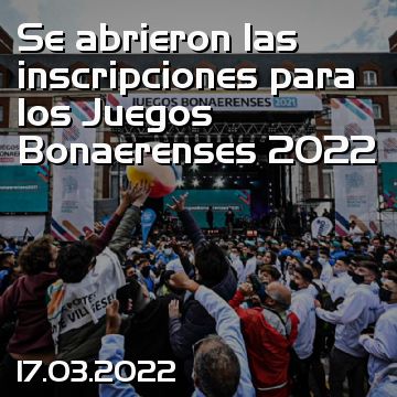 Se abrieron las inscripciones para los Juegos Bonaerenses 2022