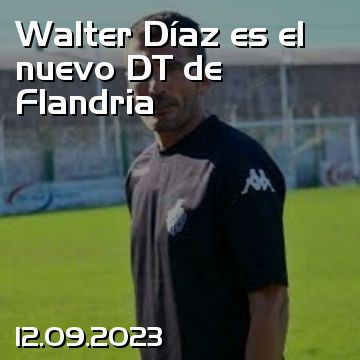 Walter Díaz es el nuevo DT de Flandria