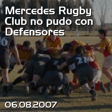 Mercedes Rugby Club no pudo con Defensores