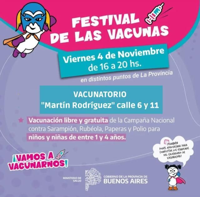 El Festival de las Vacunas en Mercedes será en el vacunatorio del Martín Rodríguez