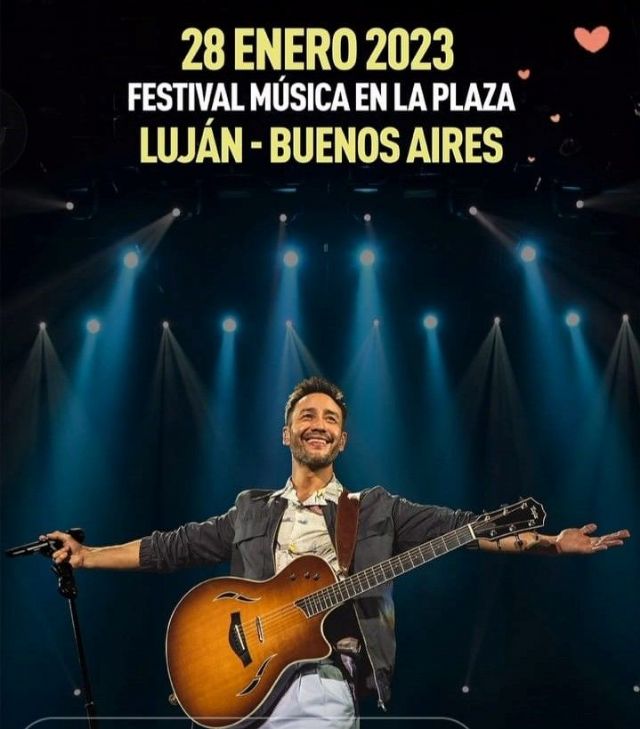 Luciano Pereyra tocará este 28 de enero en Luján en el Ciclo Música en la Plaza