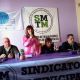 Evangelina Artaza al frente de la Regional de Municipales y presentando reclamos en Ministerio Trabajo bonaerense