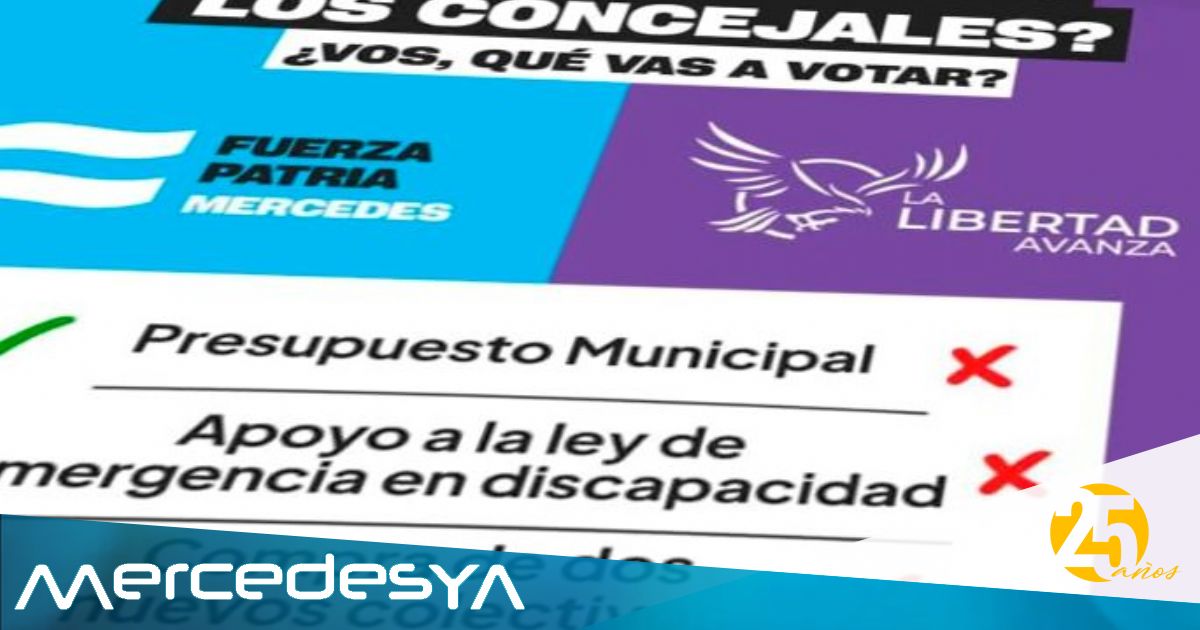 Cruce político por un flyer de Fuerza Patria contra La Libertad Avanza