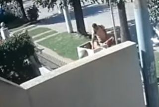 Delincuente roba herramienta de trabajo a jardinero y el video se viralizó en pocas horas
