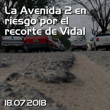 La Avenida 2 en riesgo por el recorte de Vidal