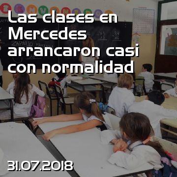 Las clases en Mercedes arrancaron casi con normalidad