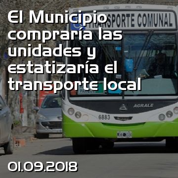 El Municipio compraría las unidades y estatizaría el transporte local