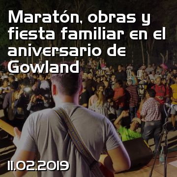 Maratón, obras y fiesta familiar en el aniversario de Gowland