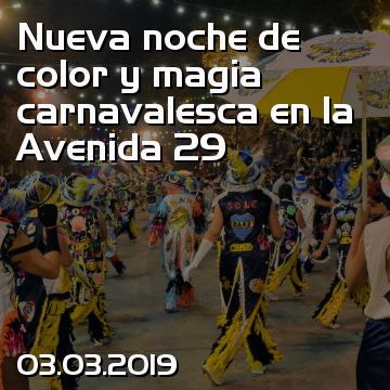 Nueva noche de color y magia carnavalesca en la Avenida 29