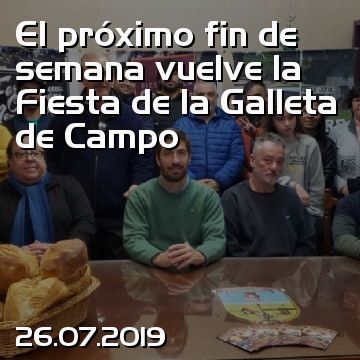 El próximo fin de semana vuelve la Fiesta de la Galleta de Campo