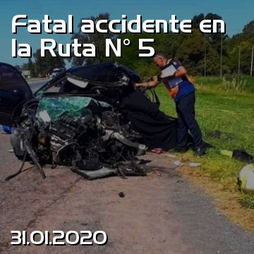 Fatal accidente en la Ruta N° 5