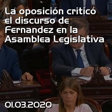 La oposición criticó el discurso de Fernandez en la Asamblea Legislativa
