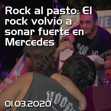 Rock al pasto: El rock volvió a sonar fuerte en Mercedes