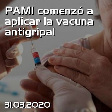PAMI comenzó a aplicar la vacuna antigripal