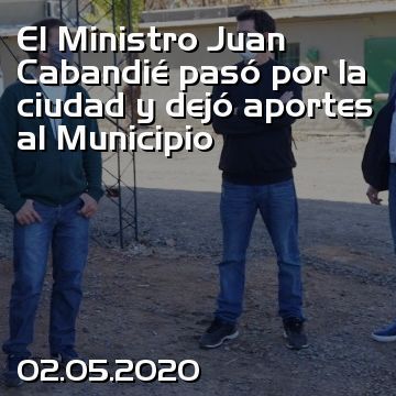 El Ministro Juan Cabandié pasó por la ciudad y dejó aportes al Municipio