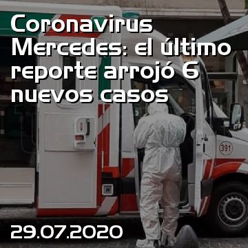 Coronavirus Mercedes: el último reporte arrojó 6 nuevos casos