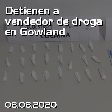 Detienen a vendedor de droga en Gowland