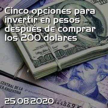 Cinco opciones para invertir en pesos después de comprar los 200 dolares