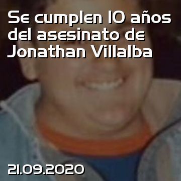 Se cumplen 10 años del asesinato de Jonathan Villalba
