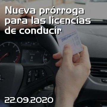 Nueva prórroga para las licencias de conducir
