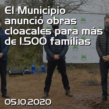 El Municipio anunció obras cloacales para más de 1.500 familias