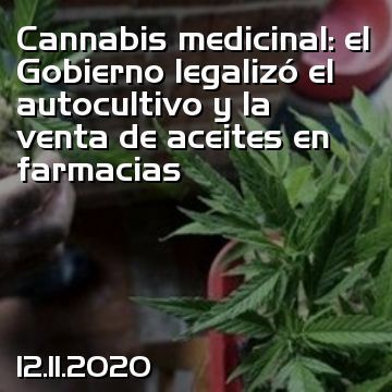 Cannabis medicinal: el Gobierno legalizó el autocultivo y la venta de aceites en farmacias