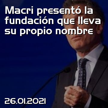 Macri presentó la fundación que lleva su propio nombre
