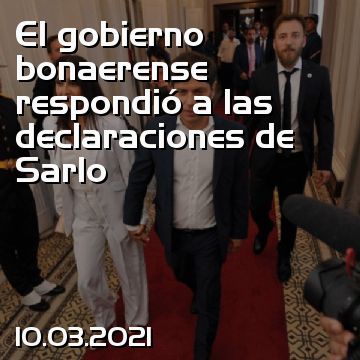 El gobierno bonaerense respondió a las declaraciones de Sarlo