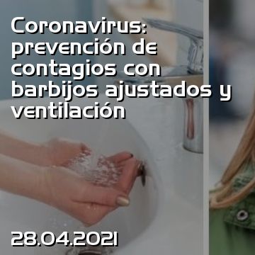 Coronavirus: prevención de contagios con barbijos ajustados y ventilación