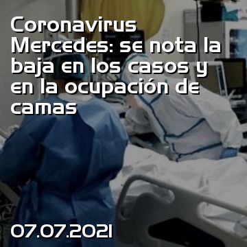 Coronavirus Mercedes: se nota la baja en los casos y en la ocupación de camas