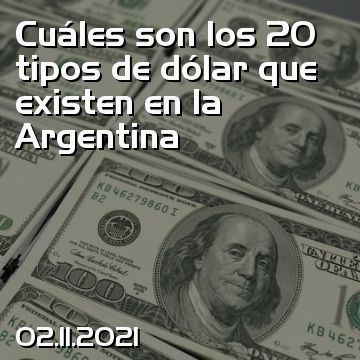 Cuáles son los 20 tipos de dólar que existen en la Argentina