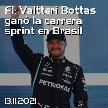 F1: Valtteri Bottas ganó la carrera sprint en Brasil