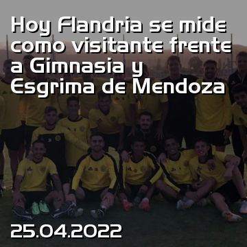Hoy Flandria se mide como visitante frente a Gimnasia y Esgrima de Mendoza