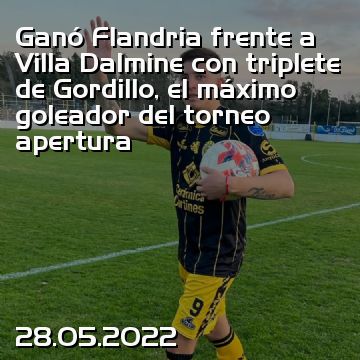 Ganó Flandria frente a Villa Dalmine con triplete de Gordillo, el máximo goleador del torneo apertura