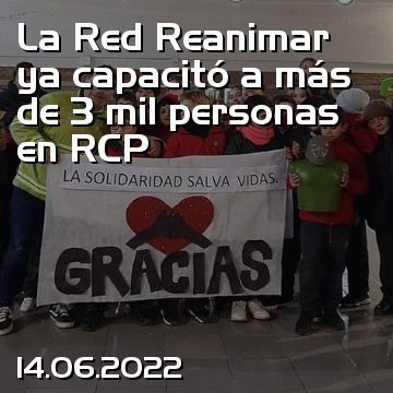 La Red Reanimar ya capacitó a más de 3 mil personas en RCP