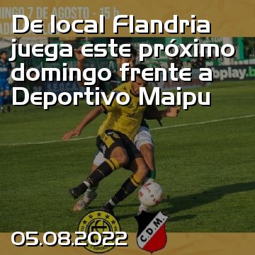 De local Flandria juega este próximo domingo frente a Deportivo Maipu