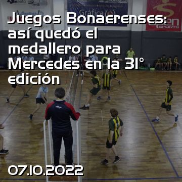 Juegos Bonaerenses: así quedó el medallero para Mercedes en la 31° edición