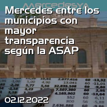 Mercedes entre los municipios con mayor transparencia según la ASAP