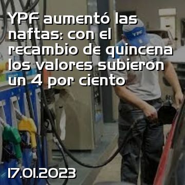 YPF aumentó las naftas: con el recambio de quincena los valores subieron un 4 por ciento