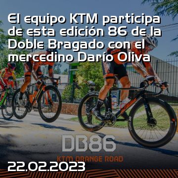 El equipo KTM participa de esta edición 86 de la Doble Bragado con el mercedino Darío Oliva
