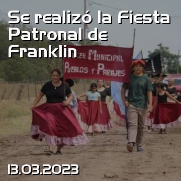 Se realizó la Fiesta Patronal de Franklin