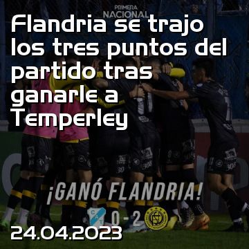 Flandria se trajo los tres puntos del partido tras ganarle a Temperley