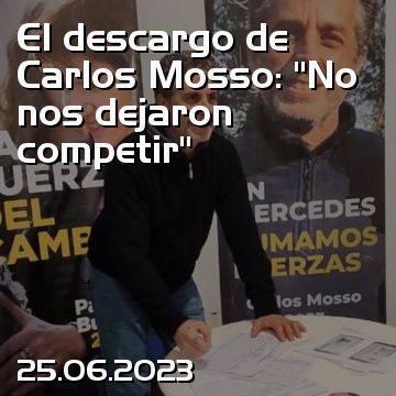 El descargo de Carlos Mosso: “No nos dejaron competir”