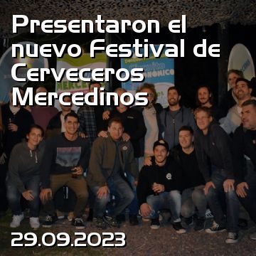 Presentaron el nuevo Festival de Cerveceros Mercedinos
