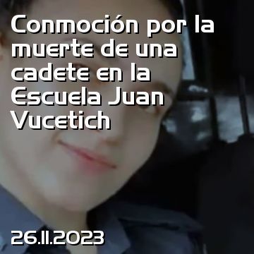Conmoción por la muerte de una cadete en la Escuela Juan Vucetich