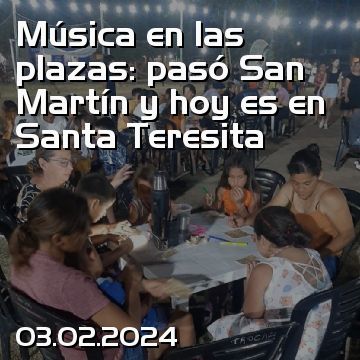 Música en las plazas: pasó San Martín y hoy es en Santa Teresita