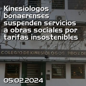 Kinesiologos bonaerenses suspenden servicios a obras sociales por tarifas insostenibles